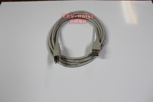 USB 2.0 High Speed Gerätekabel, Typ A zu Typ B, grau, gebraucht
