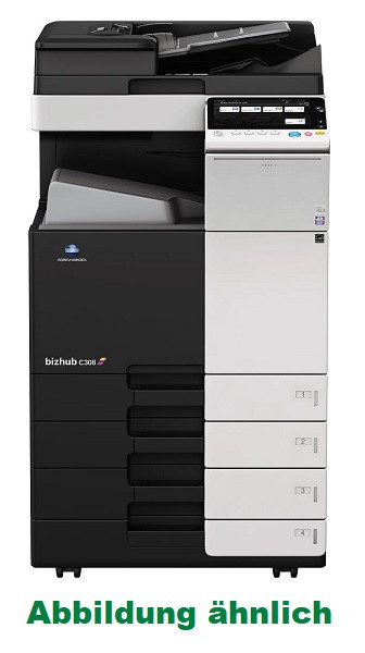 Konica Minolta bizhub C308, ca. 366.647 Seiten gedruckt, gebraucht/ pen/ ell100725
